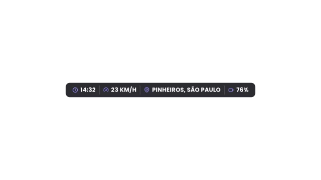 Barra de informações